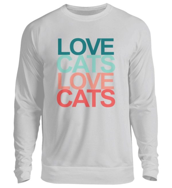 Love cats love cats  - Unisex Pullover Im Angebot