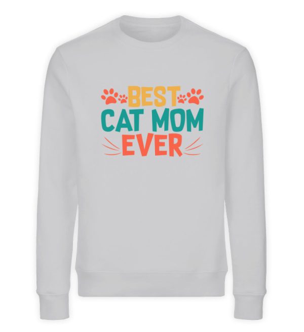 Best cat mom ever bunt  - Unisex Organic Sweatshirt Jetzt online – Bild 3