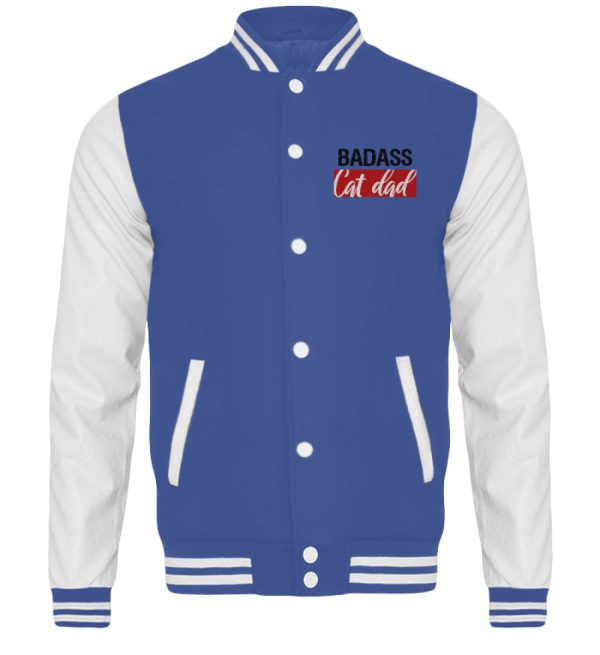 Badass cat dad  - College Sweatjacke Online – Bild 5