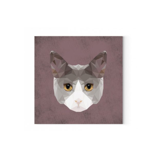 Low Poly Katze  - Leinwand mit Keilrahmen 45cm x 45cm Online-Verkauf