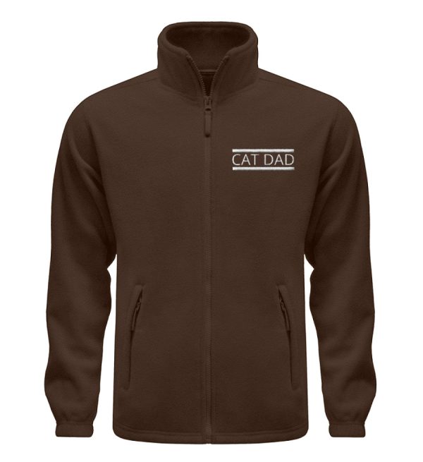 Cat Dad  - Fleece Jacke mit Stick Jetzt online – Bild 4