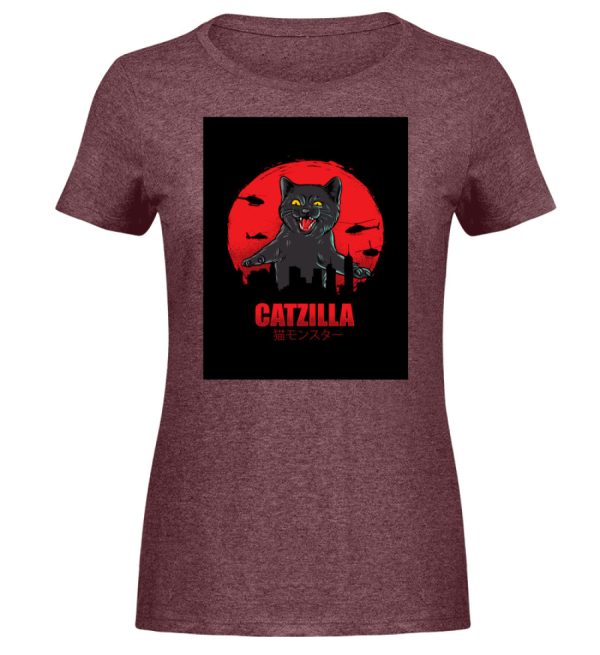 Catzilla  - Damen Melange Shirt Verkauf – Bild 5