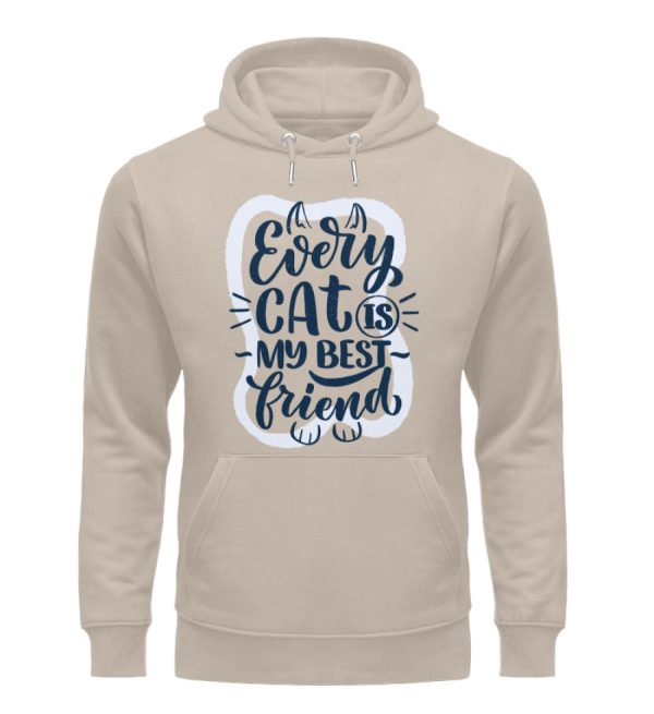 Every cat is my best friend  - Unisex Organic Hoodie Schn?ppchen – Bild 2