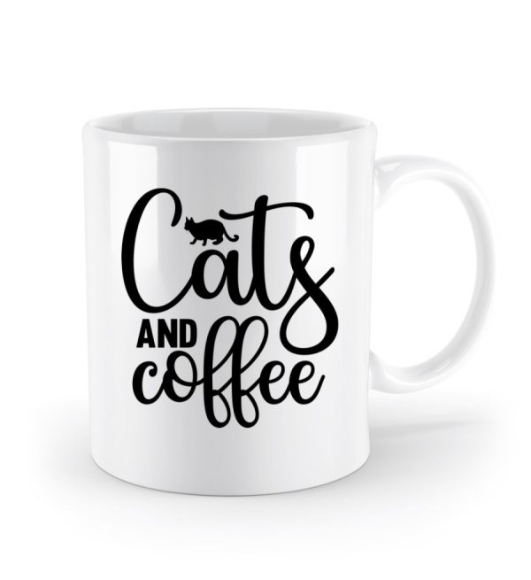 Cats and coffee  - Standard Tasse Rabatt – Bild 2