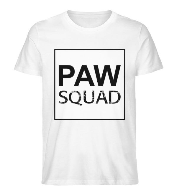 Paw Squad weiß  - Herren Premium Organic Shirt Schn?ppchen – Bild 2