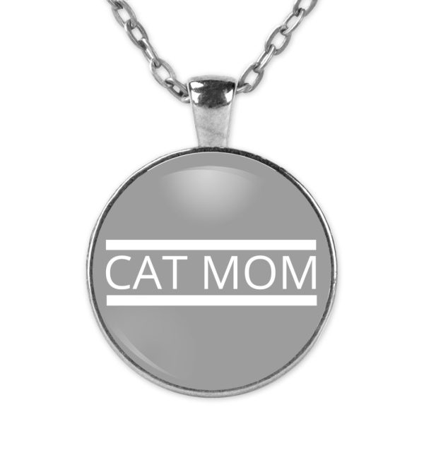 Cat Mom weiß  - Kette und Anhänger Mode