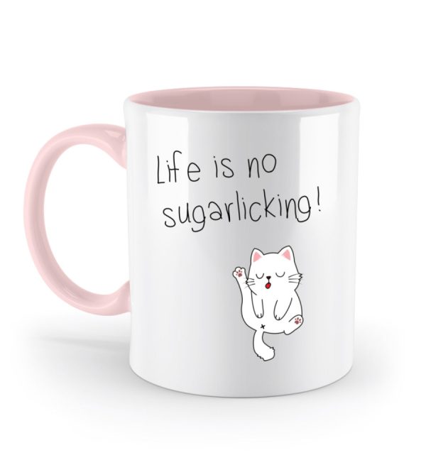 Life is no sugarlicking  - Zweifarbige Tasse Online-Schn?ppchen