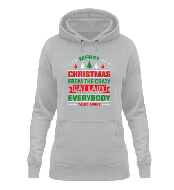 Merry christmas from the crazy cat lady  - Damen Hoodie Online-Schn?ppchen – Bild 3