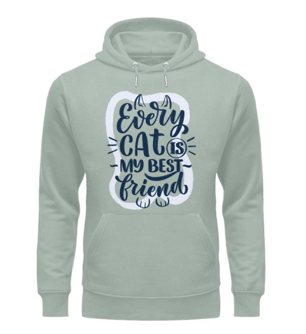 Every cat is my best friend  - Unisex Organic Hoodie Schn?ppchen – Bild 3