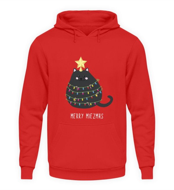 Katzen Tannenbaum (Merry Miezmas)  - Unisex Kapuzenpullover Hoodie Im Angebot – Bild 4