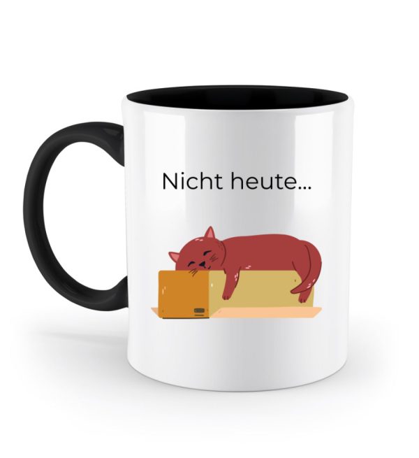 Nicht heute...  - Zweifarbige Tasse Im Angebot – Bild 3