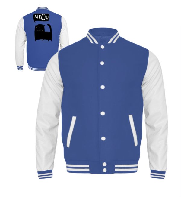 Funny ugly cat meow  - Kinder College Sweatjacke Online-Verkauf – Bild 5