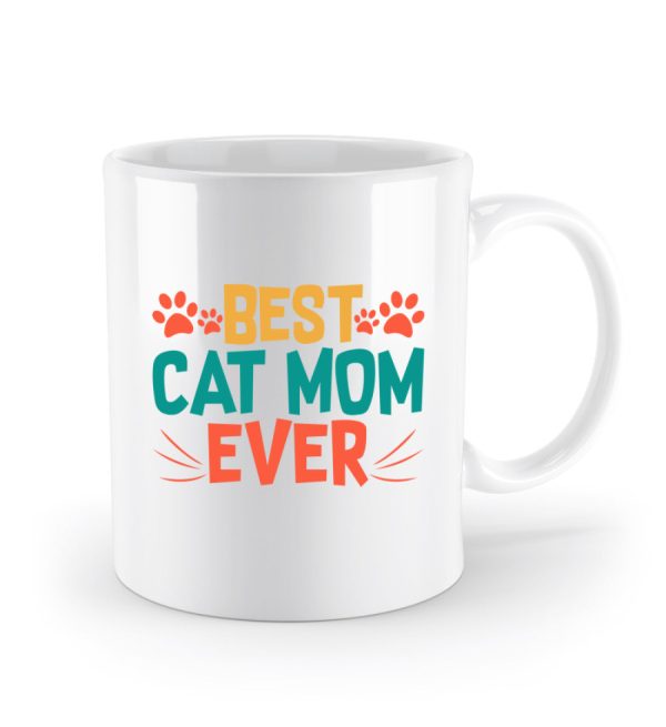Best cat mom ever bunt  - Standard Tasse Online-Schn?ppchen – Bild 2