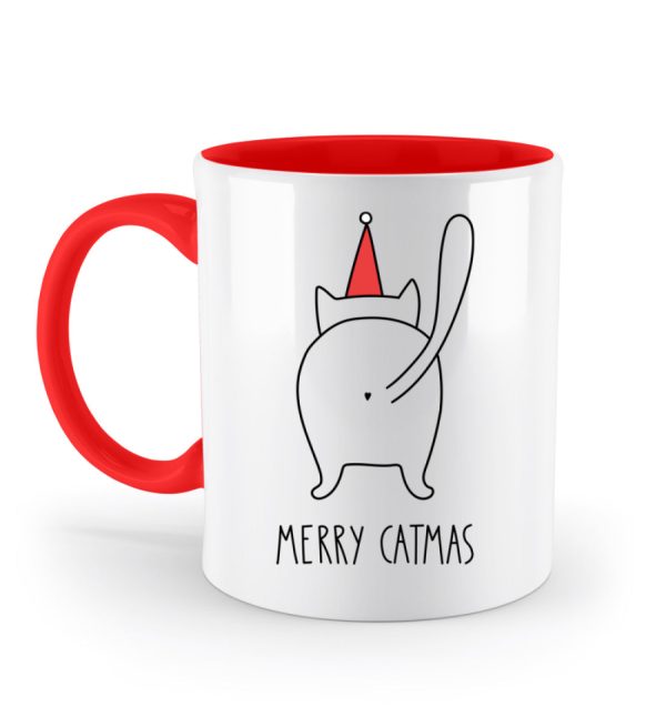 Merry catmas  - Zweifarbige Tasse Online