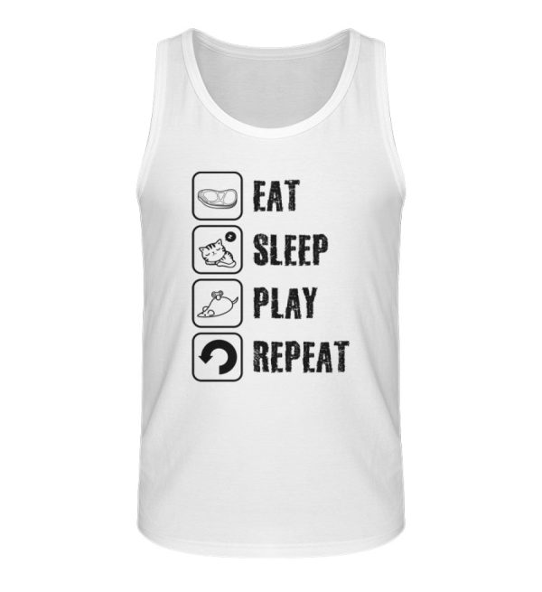 Eat sleep play repeat schwarze Schrift - Stanley Specter Herren Tanktop ST ST Rabatt