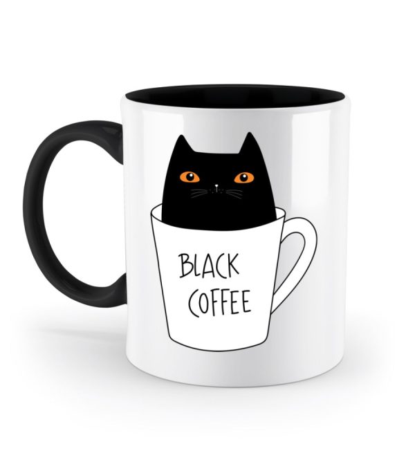 Black coffee cat  - Zweifarbige Tasse Angebot