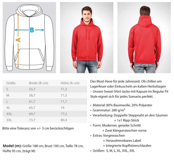Paw Squad weiß  - Zip-Hoodie Rabatt – Bild 4