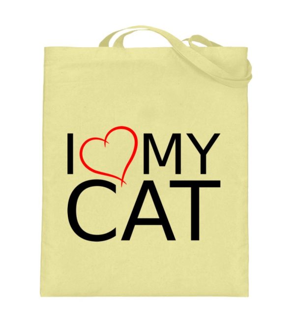 I Love My Cat  - Jutebeutel (mit langen Henkeln) Online-Schn?ppchen