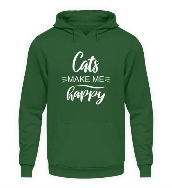 Cats make me happy  - Unisex Kapuzenpullover Hoodie Im Angebot – Bild 4