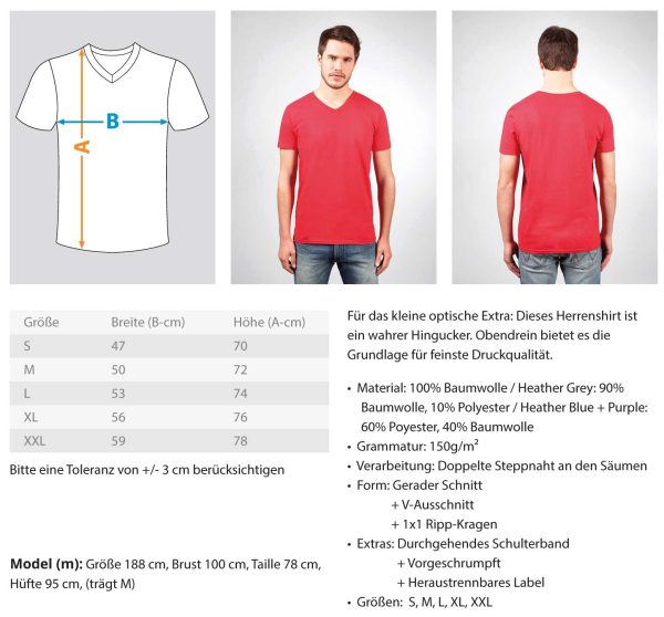 All you need is a cat  - Herren V-Neck Shirt Zu verkaufen – Bild 5