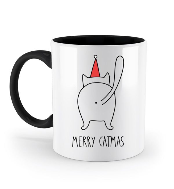 Merry catmas  - Zweifarbige Tasse Online – Bild 2