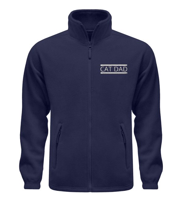 Cat Dad  - Fleece Jacke mit Stick Jetzt online – Bild 2