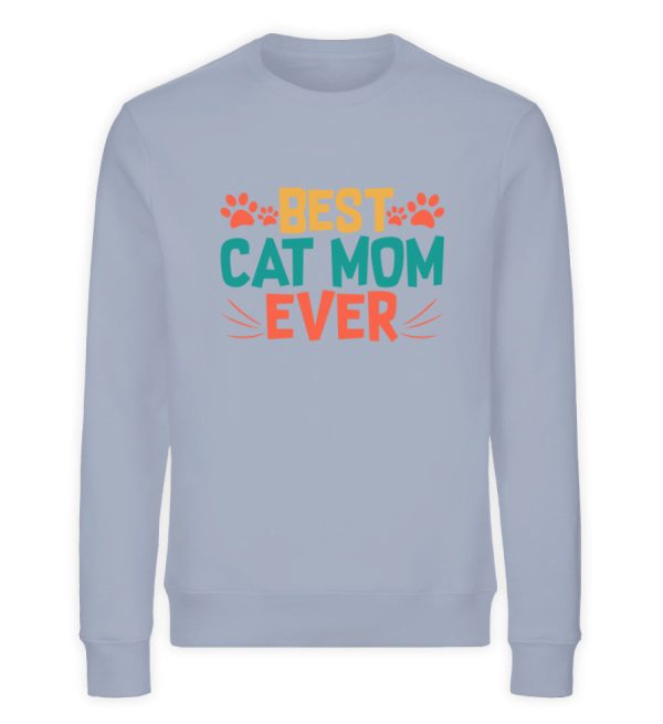 Best cat mom ever bunt  - Unisex Organic Sweatshirt Jetzt online – Bild 4