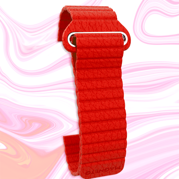 Synthetic Leather Magnetic Red Mode