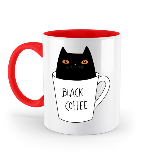 Black coffee cat  - Zweifarbige Tasse Angebot – Bild 2