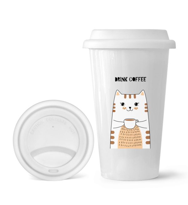 Drink coffee  - To-Go Becher Zu verkaufen