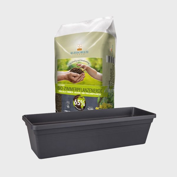 Balkonkasten 60cm mit Erde 10L Rabatt – Bild 3
