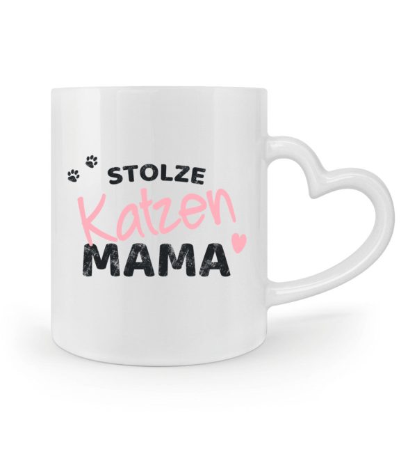 Stolze Katzenmama - Herzhenkel Tasse Zu verkaufen – Bild 2