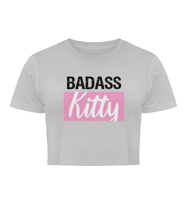 Badass Kitty  - Damen Organic Crop Top Jetzt online – Bild 2