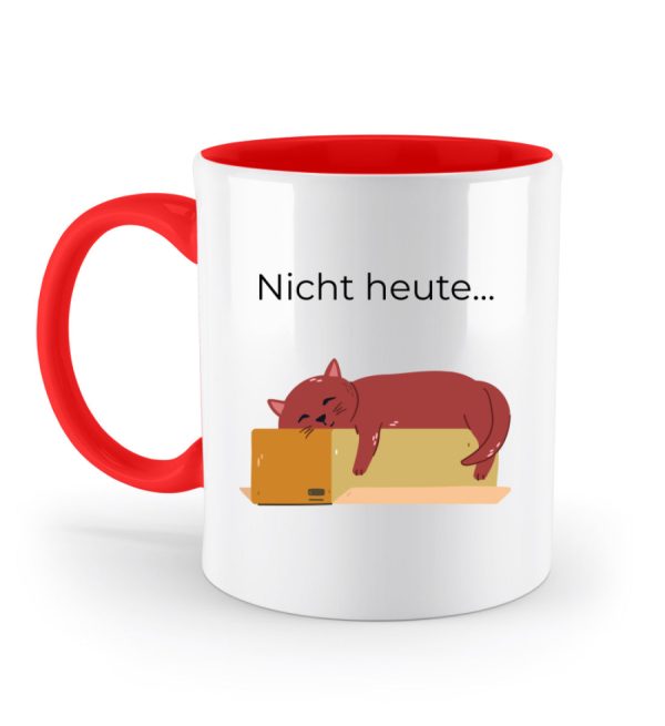 Nicht heute...  - Zweifarbige Tasse Im Angebot – Bild 2
