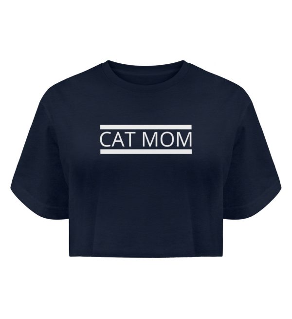 Cat Mom  - Boyfriend Organic Crop Top Jetzt online