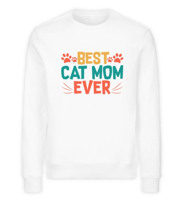 Best cat mom ever bunt  - Unisex Organic Sweatshirt Jetzt online – Bild 2