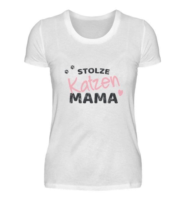 Stolze Katzen Mama  - Damen Premiumshirt Jetzt online – Bild 4