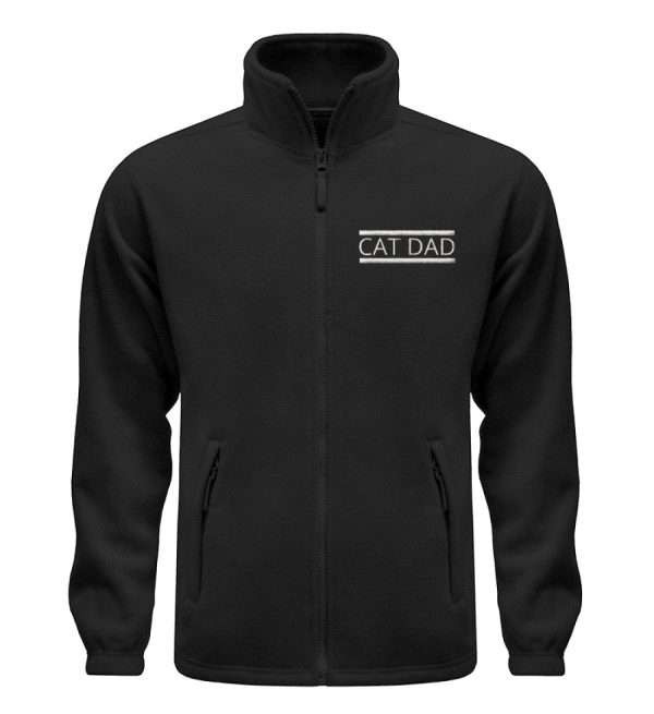 Cat Dad  - Fleece Jacke mit Stick Jetzt online