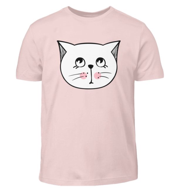 Lustiges Katzengesicht Augen offen  - Kinder T-Shirt Schn?ppchen – Bild 3