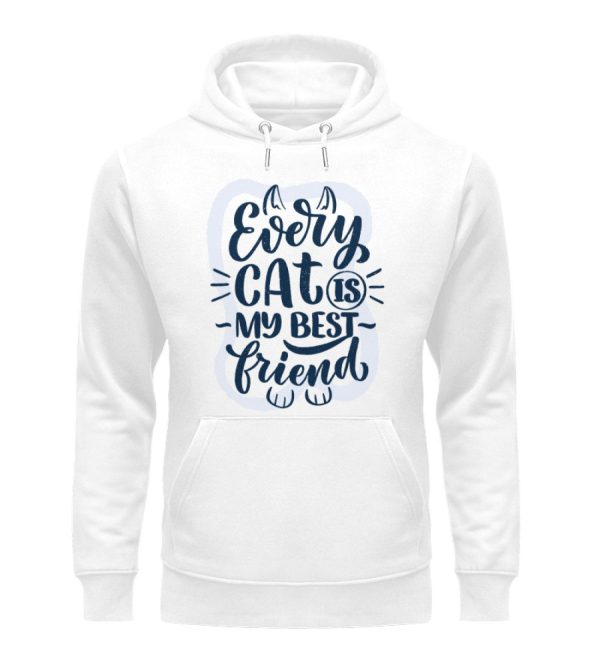 Every cat is my best friend  - Unisex Organic Hoodie Schn?ppchen – Bild 4