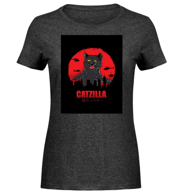 Catzilla  - Damen Melange Shirt Verkauf