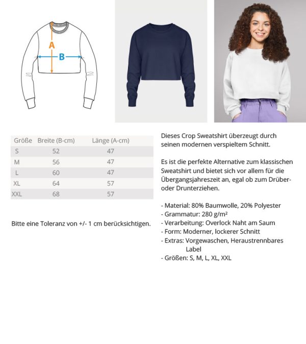 Stolze Katzen Mama  - Crop Sweatshirt Zu verkaufen – Bild 3