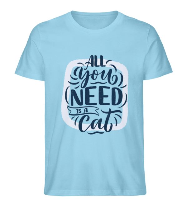 All you need is a cat  - Herren Premium Organic Shirt Verkauf – Bild 5