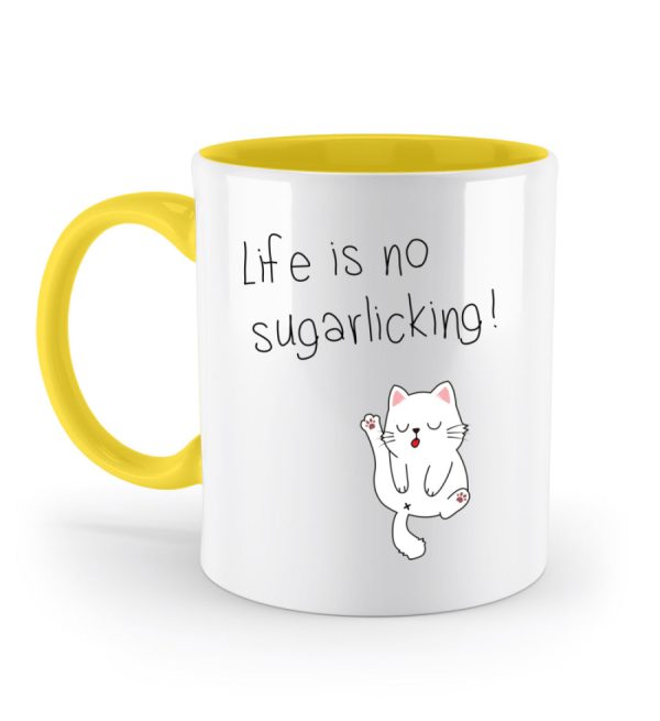 Life is no sugarlicking  - Zweifarbige Tasse Online-Schn?ppchen – Bild 5