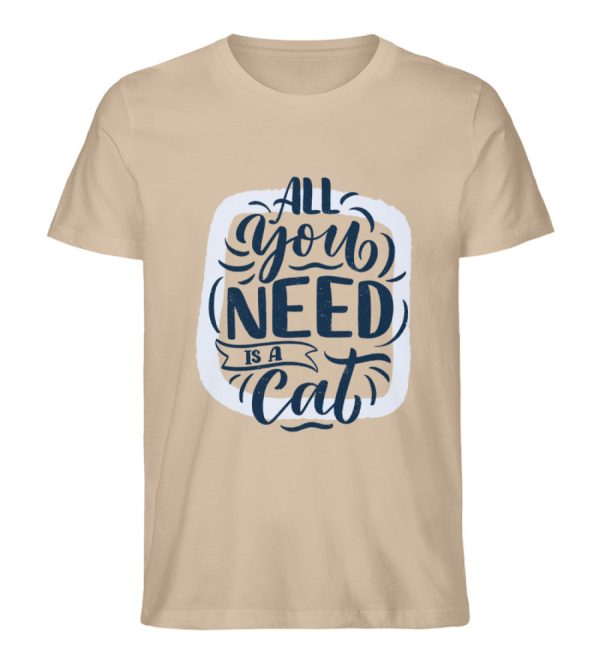 All you need is a cat  - Herren Premium Organic Shirt Verkauf – Bild 3