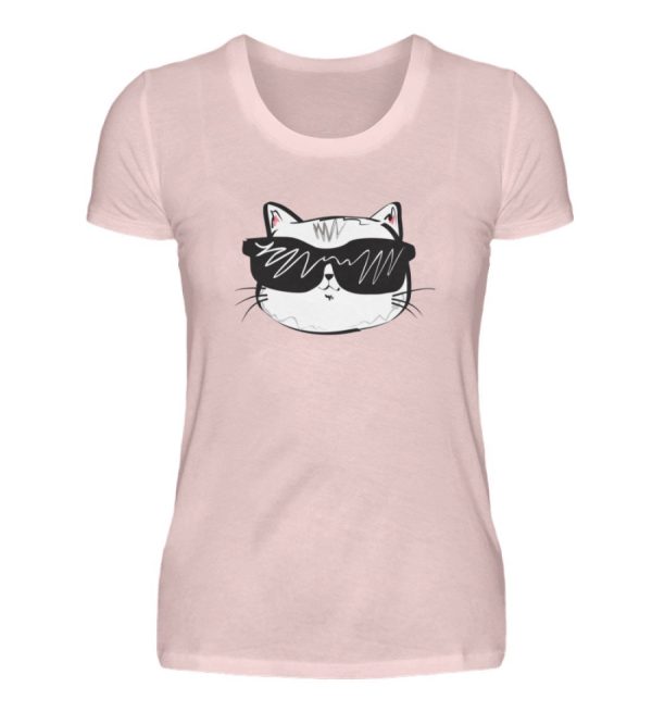 Coole Katze mit Sonnenbrille  - Damen Premiumshirt Schn?ppchen