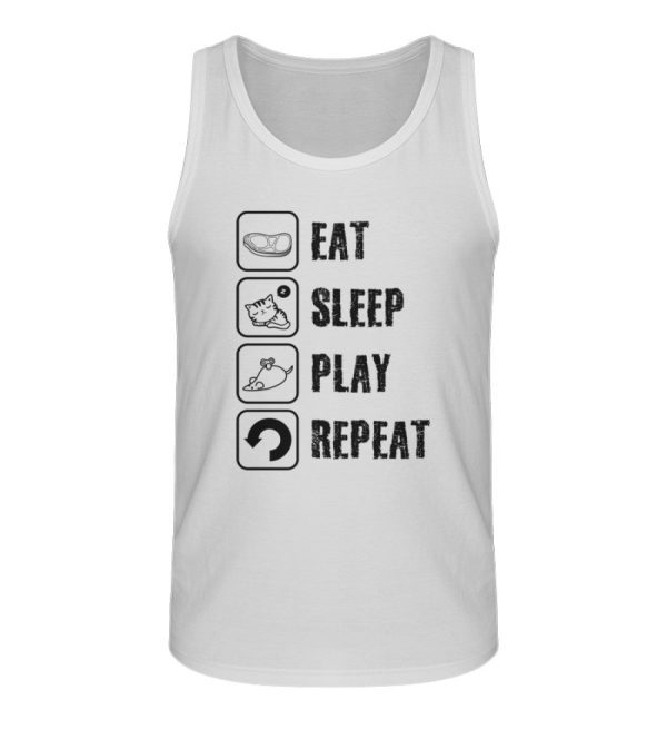 Eat sleep play repeat schwarze Schrift - Stanley Specter Herren Tanktop ST ST Rabatt – Bild 2