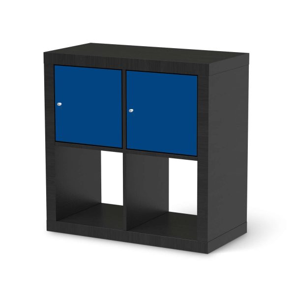Möbelfolie IKEA Kallax Regal 2 Türen (quer) - Design: Blau Dark Zu verkaufen – Bild 2