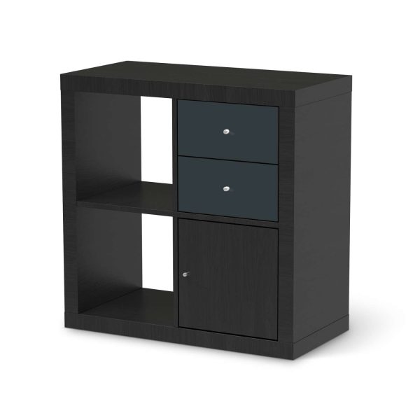 Möbelfolie IKEA Kallax Regal Schubladen - Design: Blaugrau Dark Zu verkaufen – Bild 2