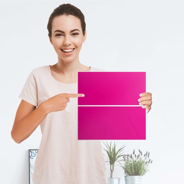 Möbelfolie IKEA Kallax Regal Schubladen - Design: Pink Dark Im Angebot – Bild 4
